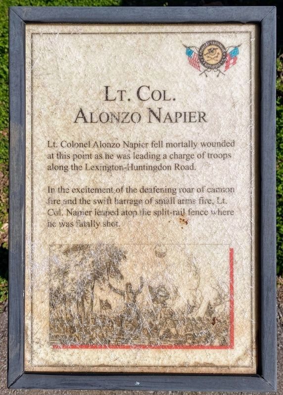 Lt. Col. Alonzo Napier Marker image. Click for full size.