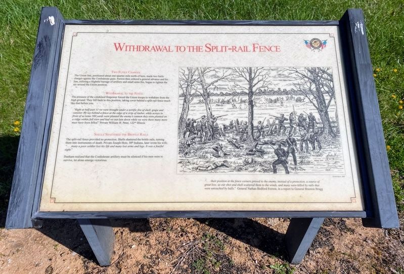 Withdrawal to the Split-Rail Fence Marker image. Click for full size.