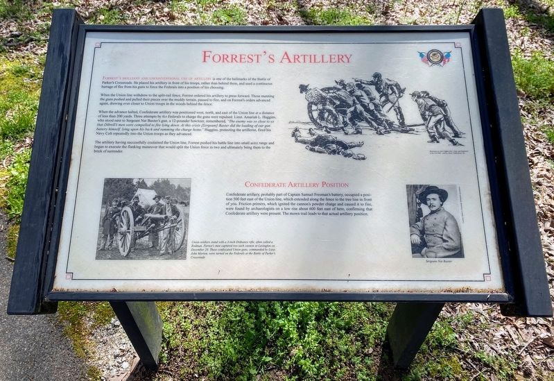 Forrest's Artillery Marker image. Click for full size.