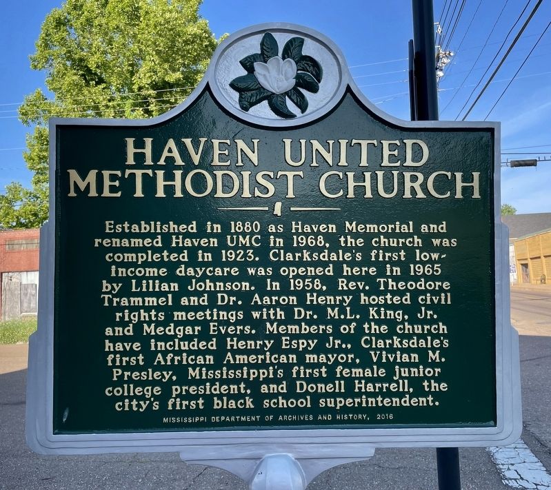Haven United Methodist Church Marker image. Click for full size.
