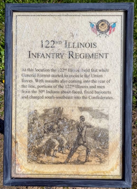 122nd Illinois Infantry Regiment Marker image. Click for full size.