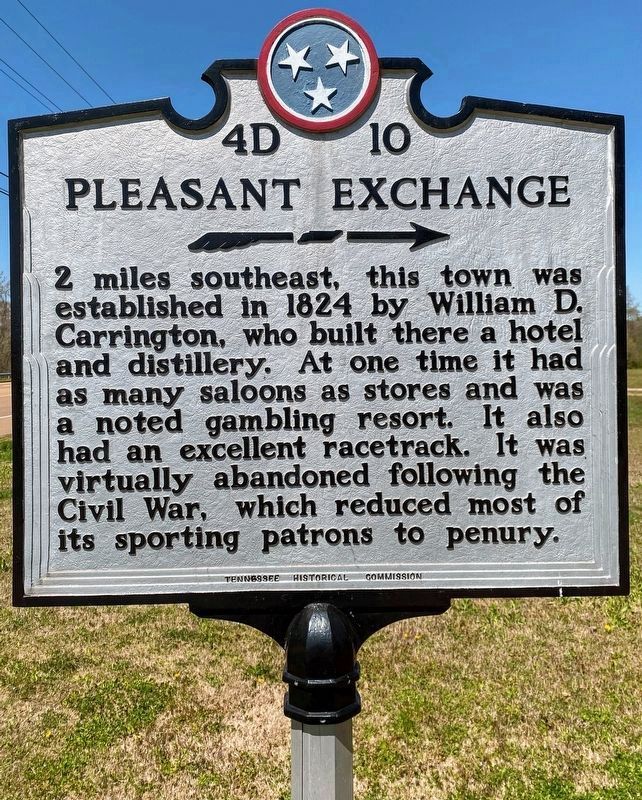 Pleasant Exchange Marker image. Click for full size.