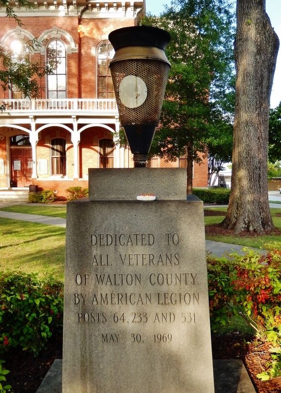 Walton County Veterans Memorial. Click for full size. Walton County Veterans Memorial image. Click for full size.