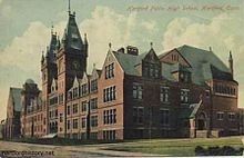 Original Hartford Public High School in Hartford, Connecticut image. Click for more information.