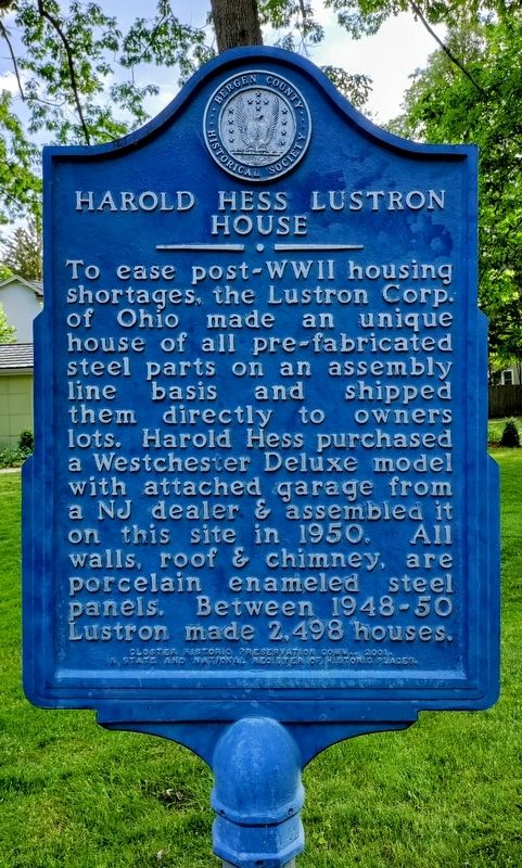 Harold Heww Lustron House Marker image. Click for full size.