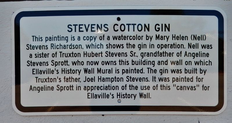 Stevens Cotton Gin Marker image. Click for full size.
