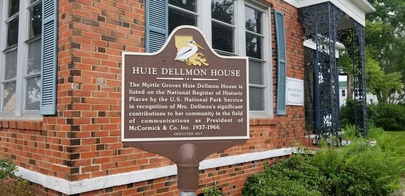 Huie Dellmon House Marker image. Click for full size.
