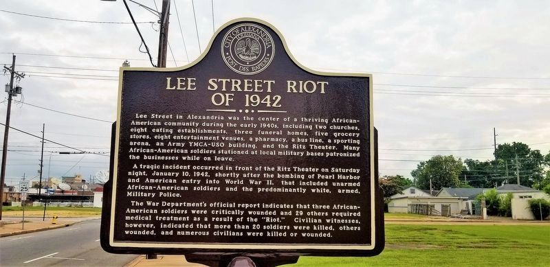 Lee Street Riot of 1942 Marker image. Click for full size.