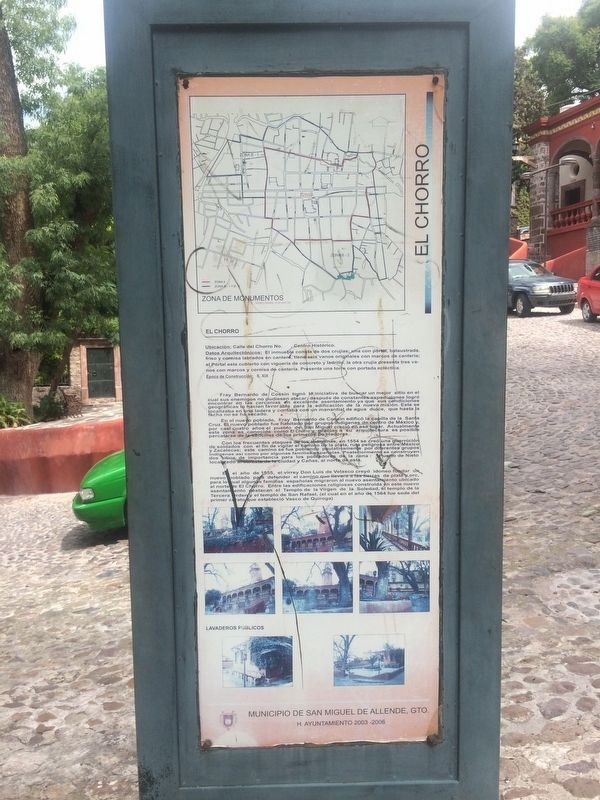 The Fountain (El Chorro) Marker. Click for full size. The Fountain (El Chorro) Marker image. Click for full size.
