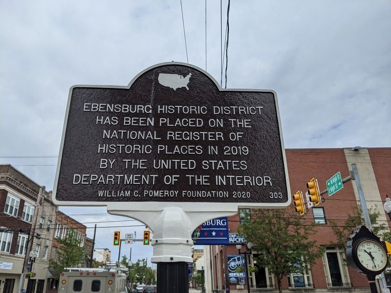 Ebensburg Historic District Marker image. Click for full size.