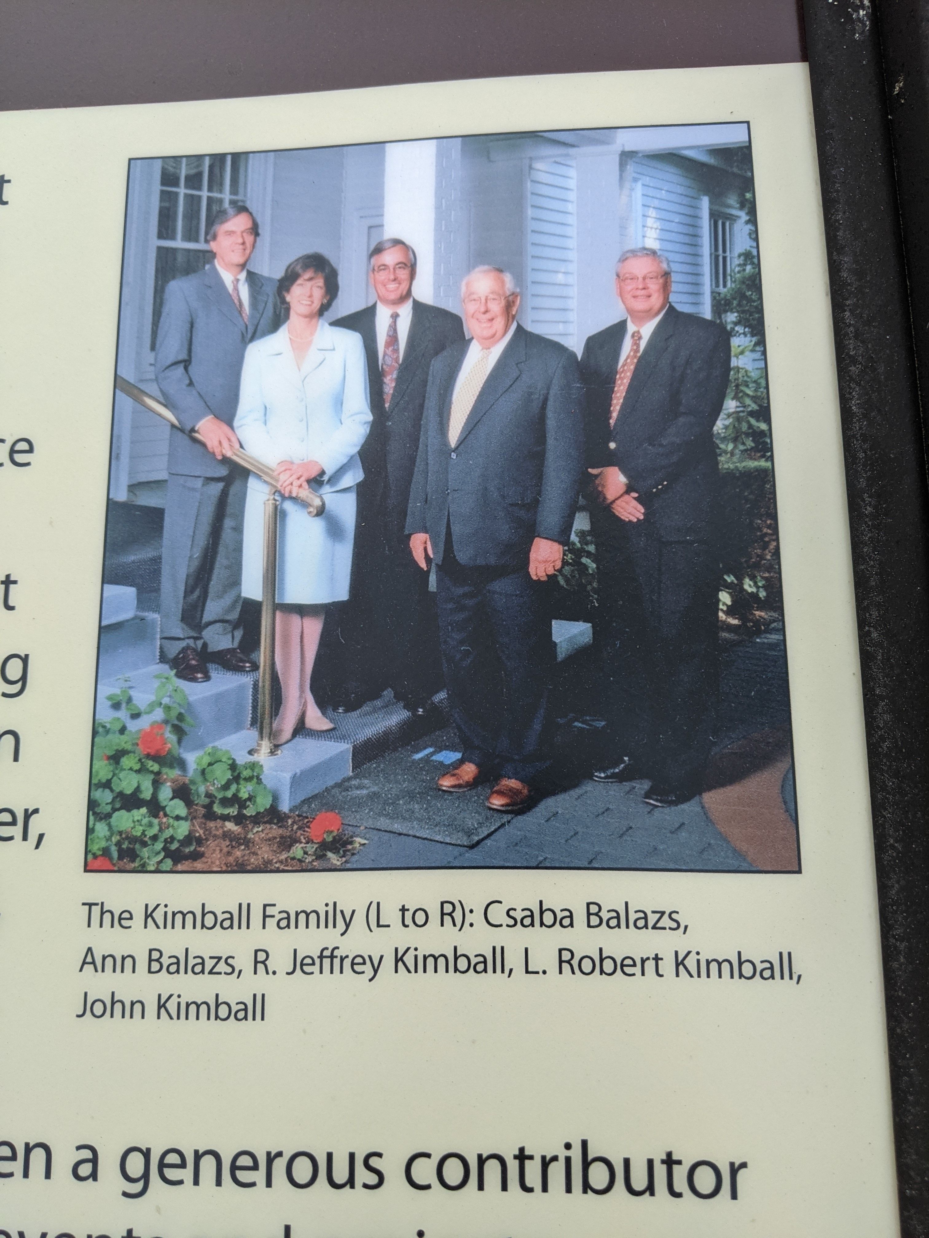 Kimball Family Photo on Marker