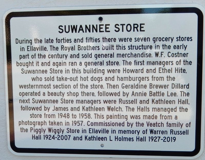Suwannee Store Marker image. Click for full size.
