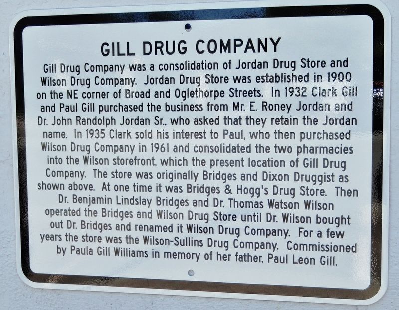 Gill Drug Company Marker image. Click for full size.