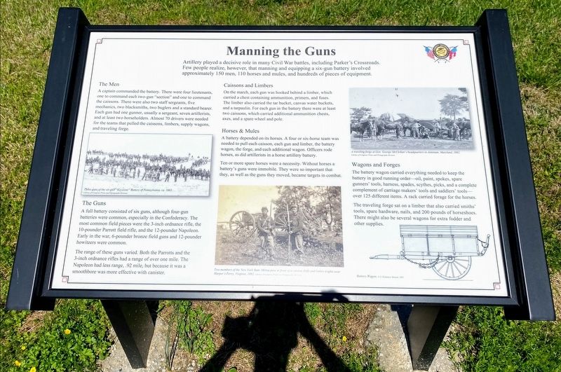 Manning the Guns Marker image. Click for full size.