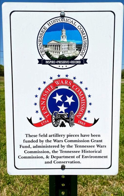 Tennessee Historical Commission & Tennessee Wars Commission Sign image. Click for full size.