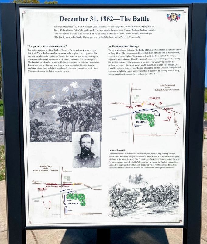 December 31, 1862 - the Battle Marker image. Click for full size.