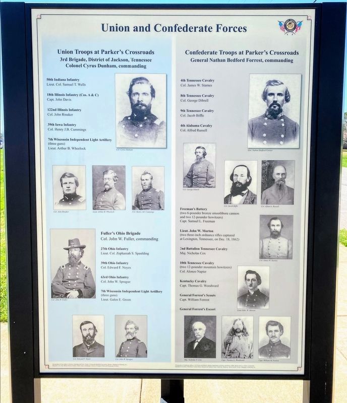 Union and Confederate Forces Marker image. Click for full size.
