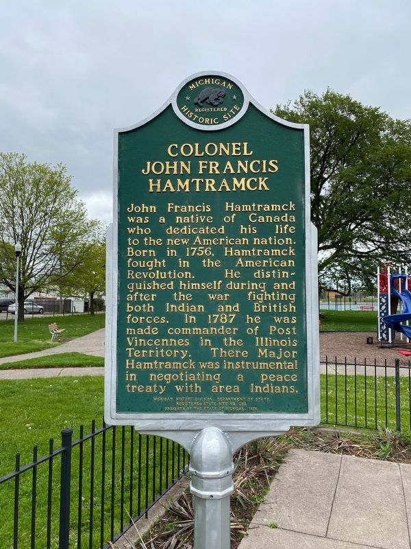 Colonel Hamtramck image. Click for full size.