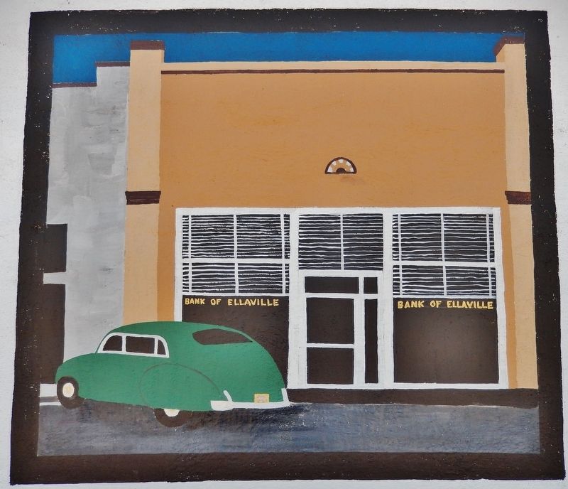 The Bank of Ellaville Mural image. Click for full size.