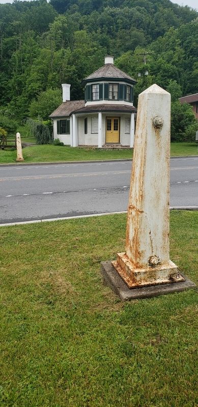 Toll Gate Posts On Each Side Of The National Road. Click for full size. Toll Gate Posts On Each Side Of The National Road image. Click for full size.