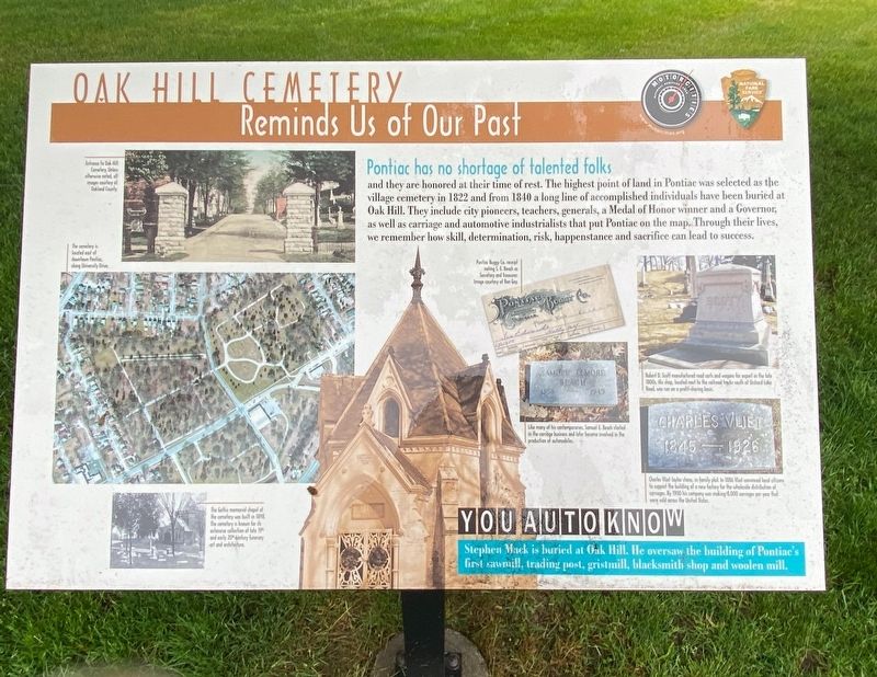 Oak Hill Cemetery Marker image. Click for full size.