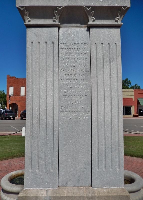 Schley County Confederate Monument (<i>west face</i>) image. Click for full size.