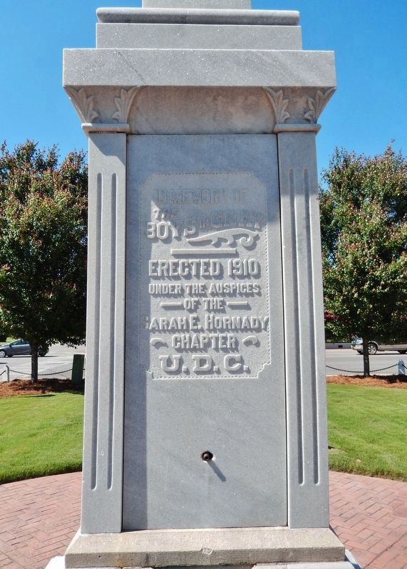 Schley County Confederate Monument (<i>south face</i>) image. Click for full size.