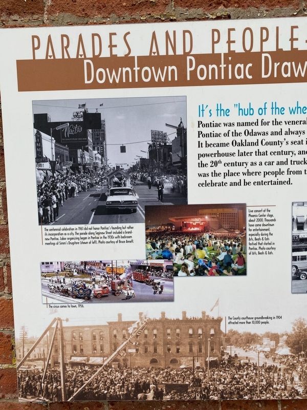 Parades and People-Watching Marker image. Click for full size.