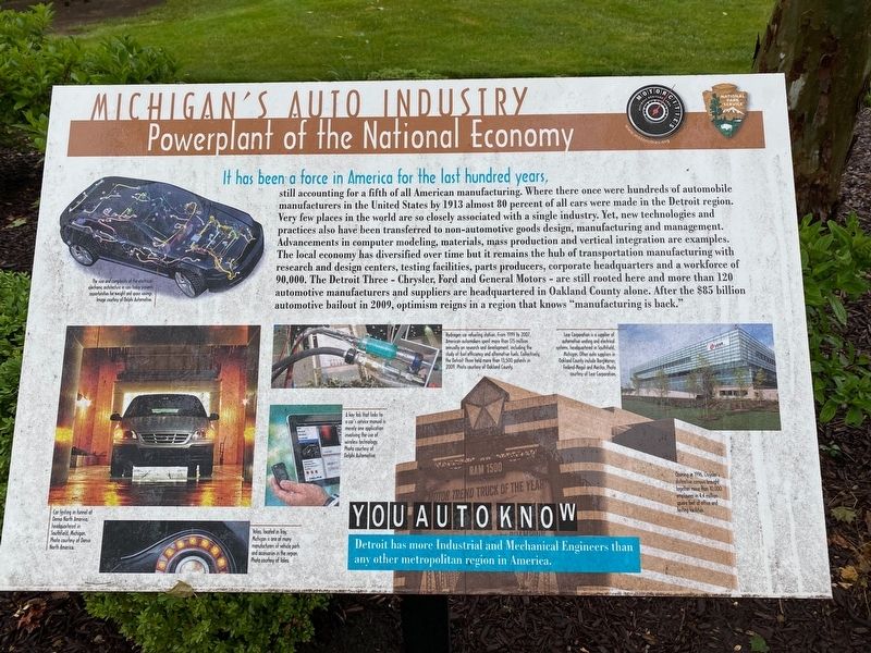 Michigan's Auto Industry Marker image. Click for full size.