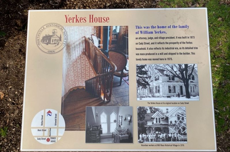 Yerkes House Marker image. Click for full size.