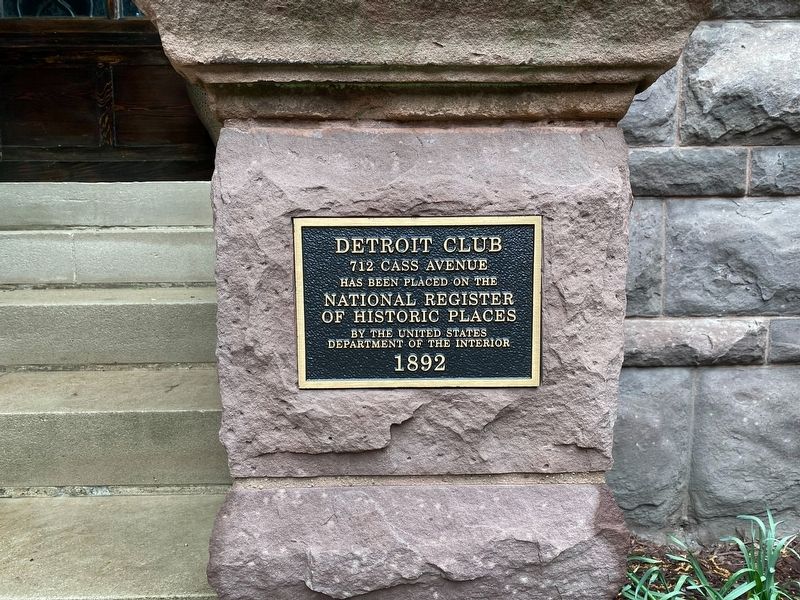 Detroit Club Marker image. Click for full size.
