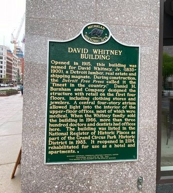 David Whitney Building Marker image. Click for full size.