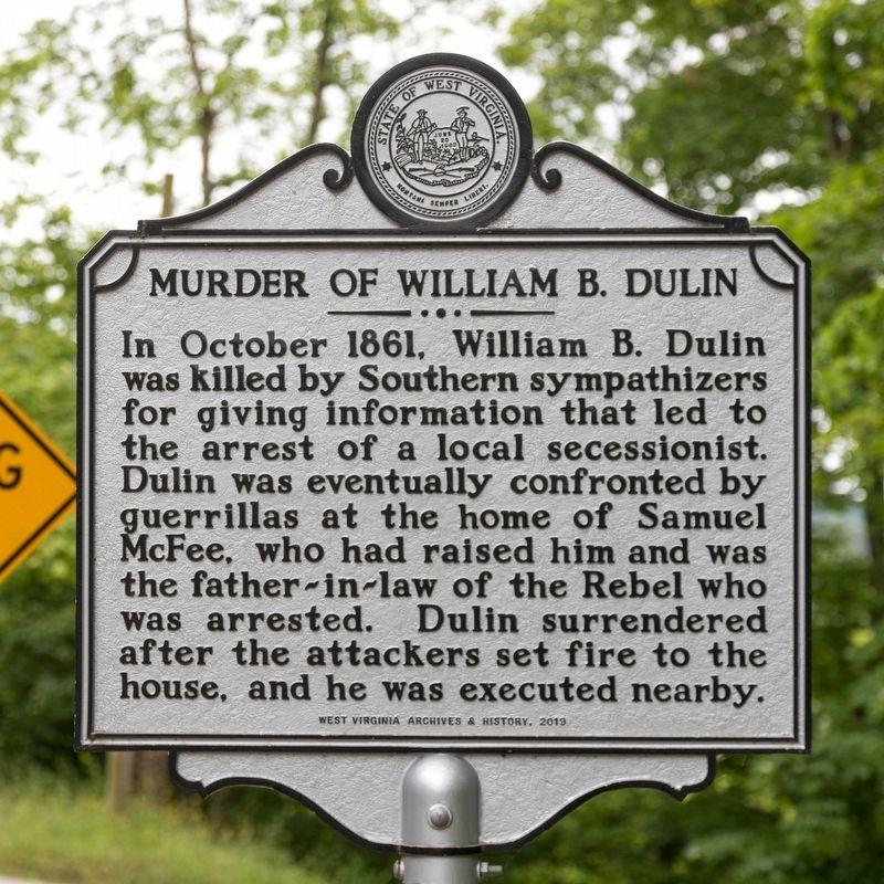 Murder of William B. Dulin Marker image. Click for full size.