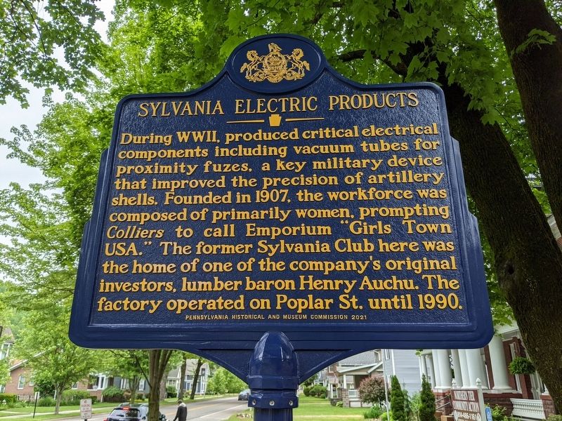 Sylvania Electric Products Marker image. Click for full size.