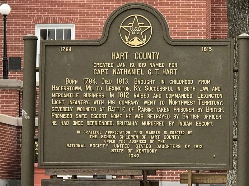 Hart County Marker image. Click for full size.