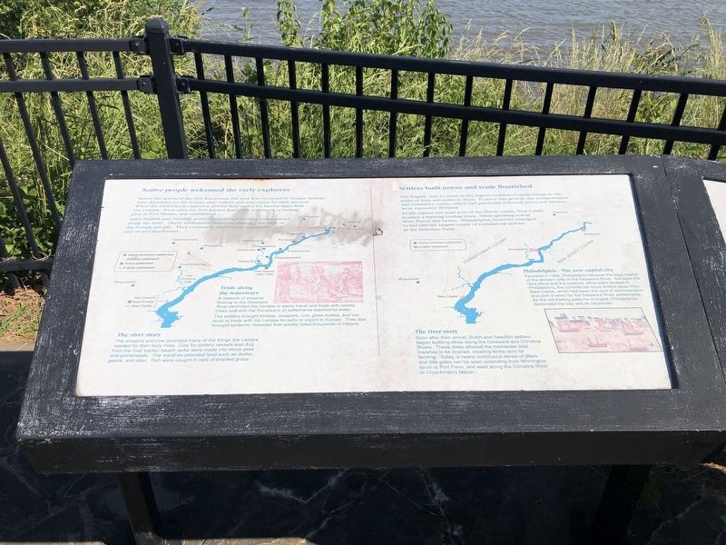 Timeline of the Delaware River Marker image. Click for full size.