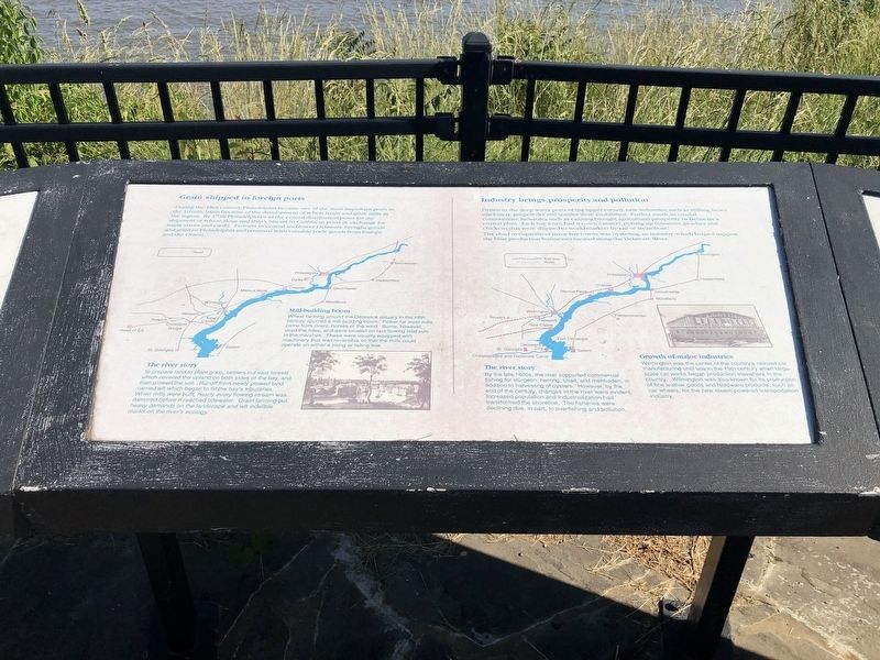 Timeline of the Delaware River Marker image. Click for full size.