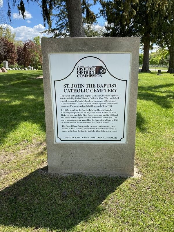 St. John the Baptist Catholic Cemetery Marker image. Click for full size.