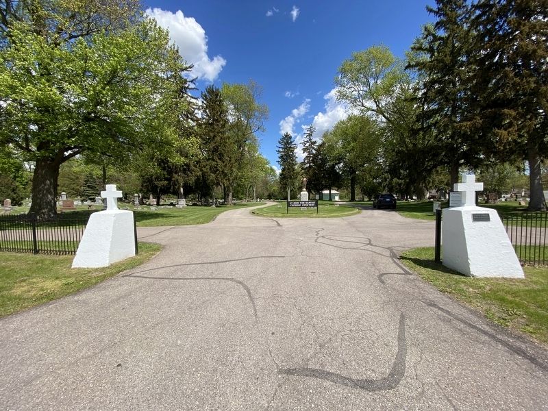 St. John the Baptist Catholic Cemetery Marker. Click for full size. St. John the Baptist Catholic Cemetery Marker image. Click for full size.