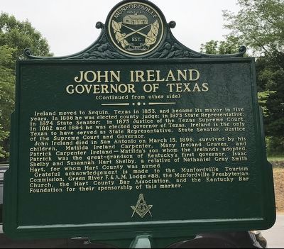 John Ireland Marker (Side B) image. Click for full size.