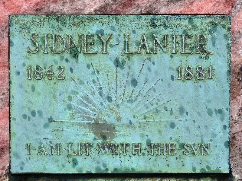 Sidney Lanier's Grave<br>Greenmount Cemetery<br>Baltimore<br>I am Lit with the Svn. image. Click for full size.