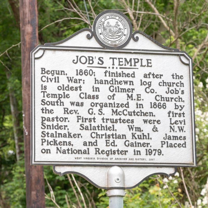 Job’s Temple Marker image. Click for full size.