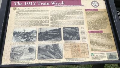The 1917 Train Wreck Marker image. Click for full size.