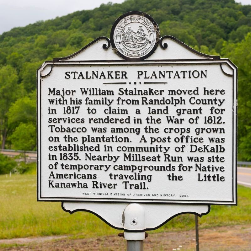 Stalnaker Plantation side of marker image. Click for full size.