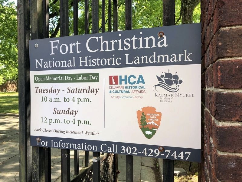 Fort Christina National Historic Landmark Marker image. Click for full size.