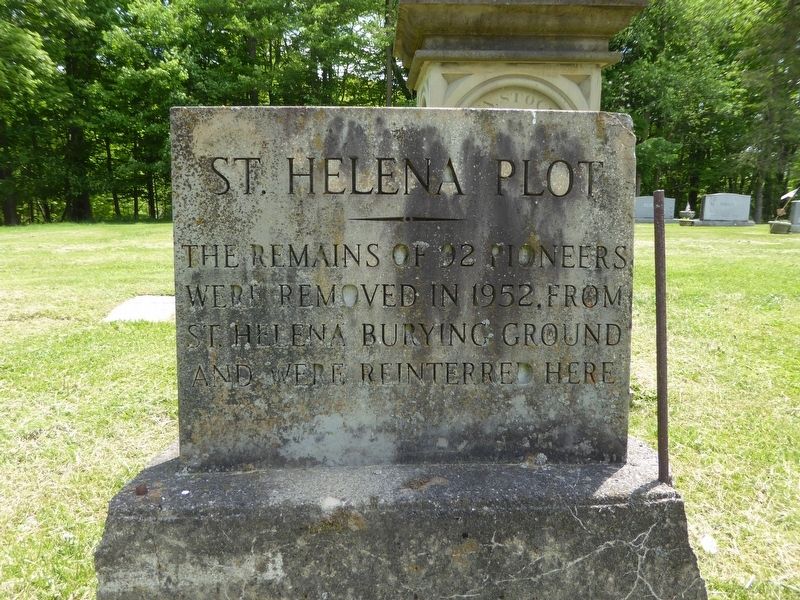 St. Helena Plot Marker image. Click for full size.