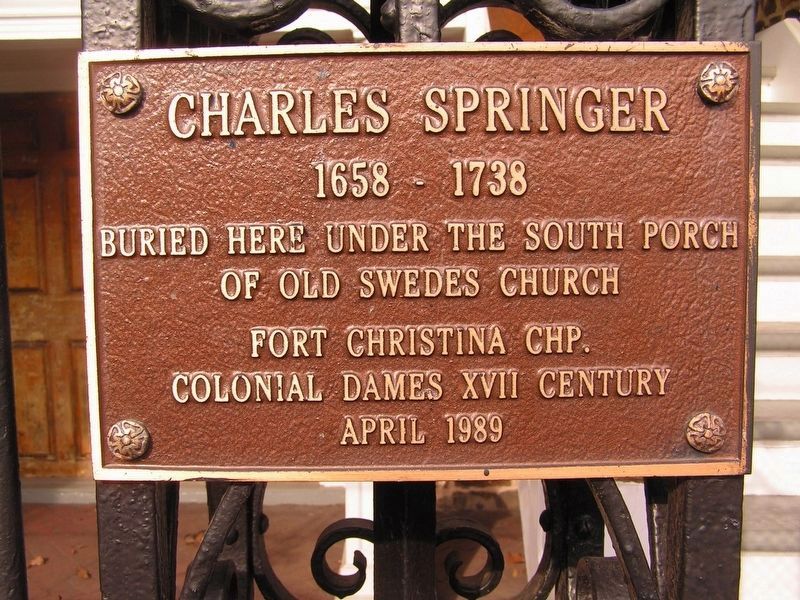 Charles Springer Marker image. Click for full size.