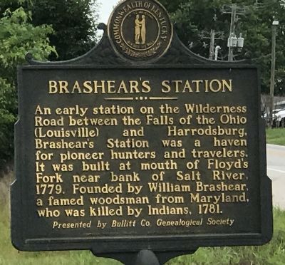 Brashear's Station Marker (Side A) image. Click for full size.
