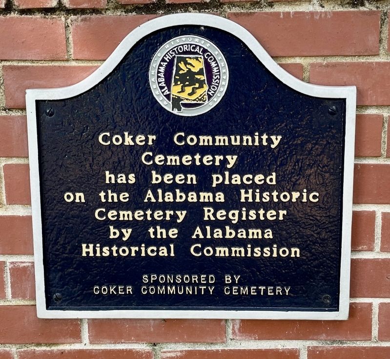 Coker Community Cemetery Marker image. Click for full size.
