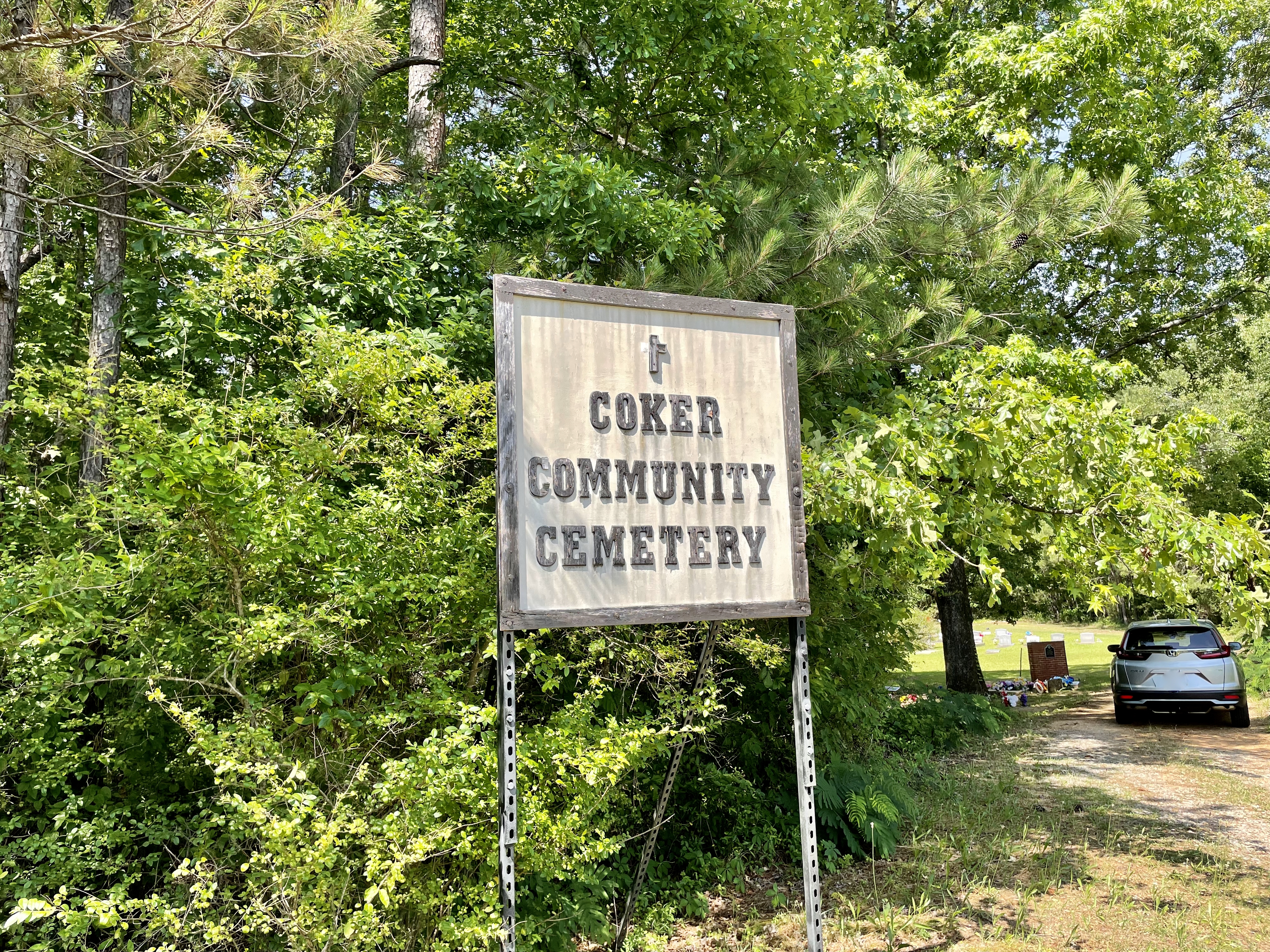 Coker Community Cemetery along US Highway 82.
